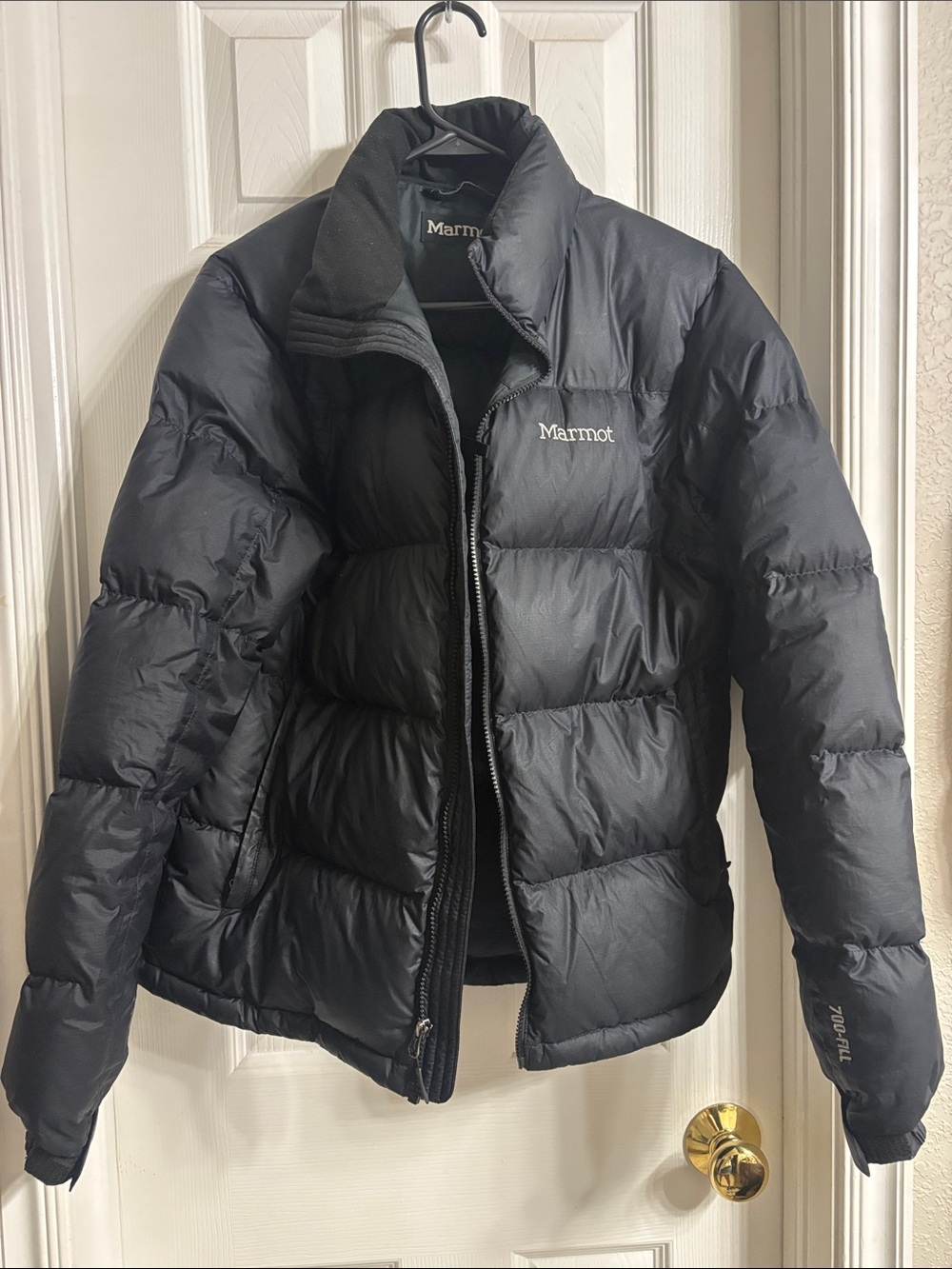 Marmot Black Quilted Down Puffer Jacket